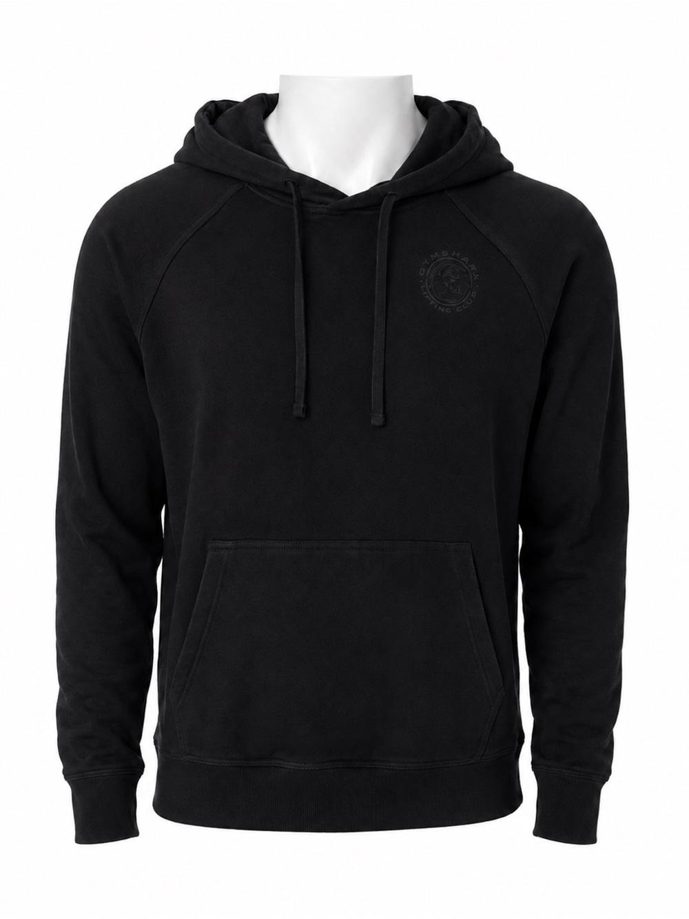 Size XXL Gymshark Men’s Legacy Distressed Hoodie Black Pullover